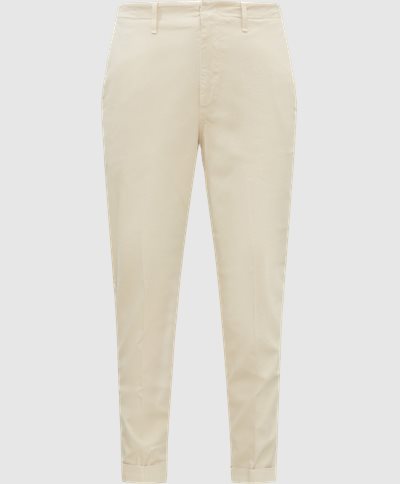 Dondup Trousers UP521 FS245X FP2 ZYN White